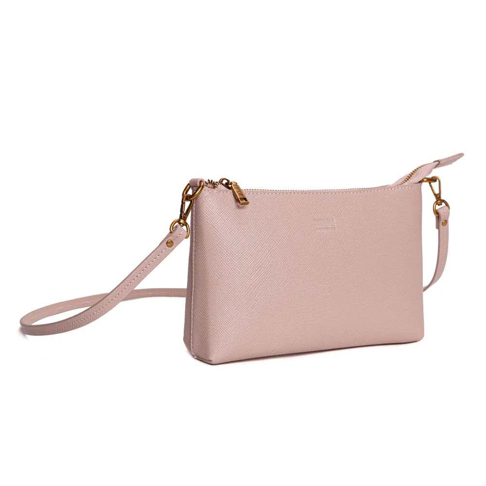 Bolsa Clutch Risco Bege Alça Transversal - vista 2 de 6