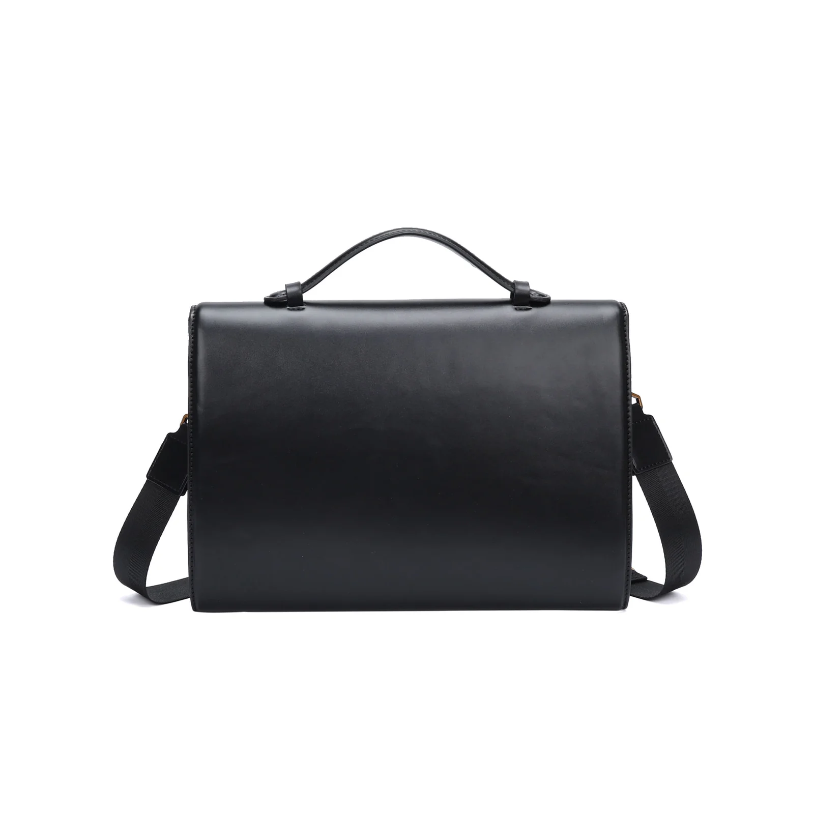 Bolsa Clutch Envelope Soft Preta Alça Transversal - vista 4 de 5