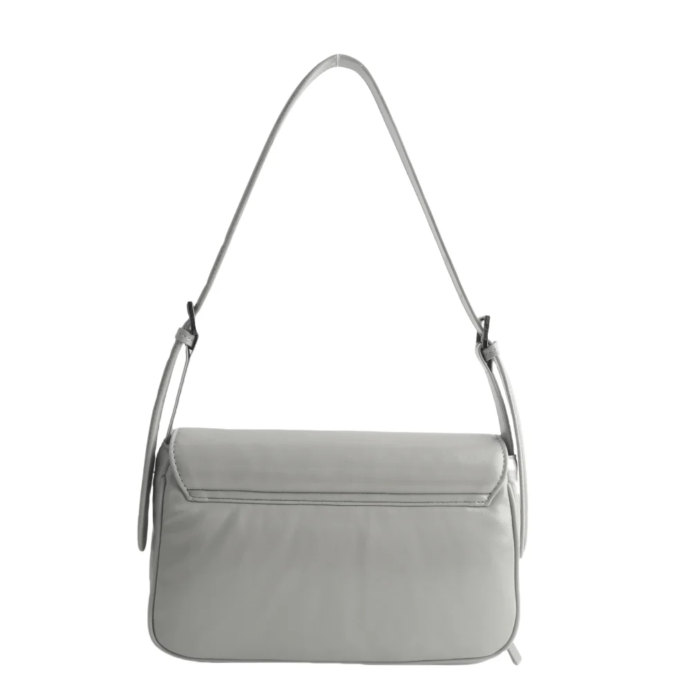 Bolsa Soft Cinza Alça De Ombro - vista 3 de 3