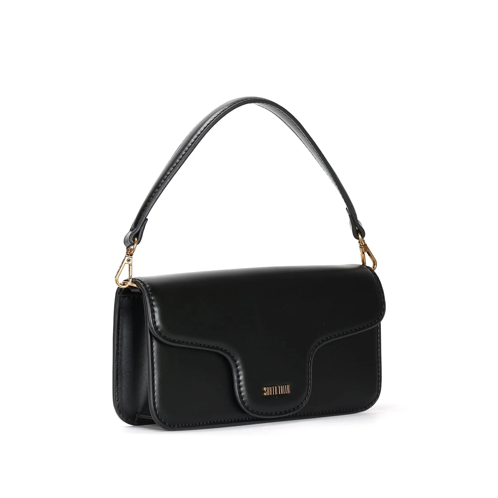 Bolsa Soft Preta Duas Alças - vista 2 de 3