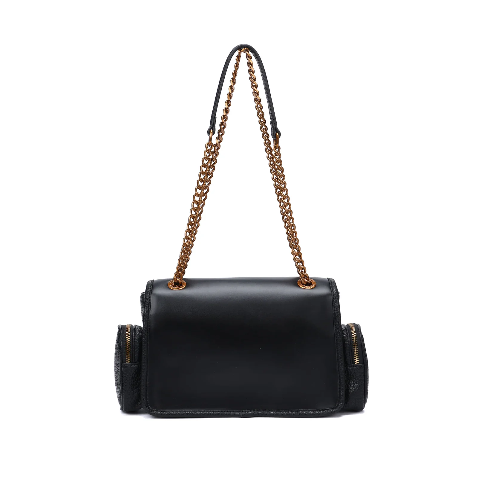 Bolsa Floater Preta Alça Corrente Dourada - vista 3 de 5