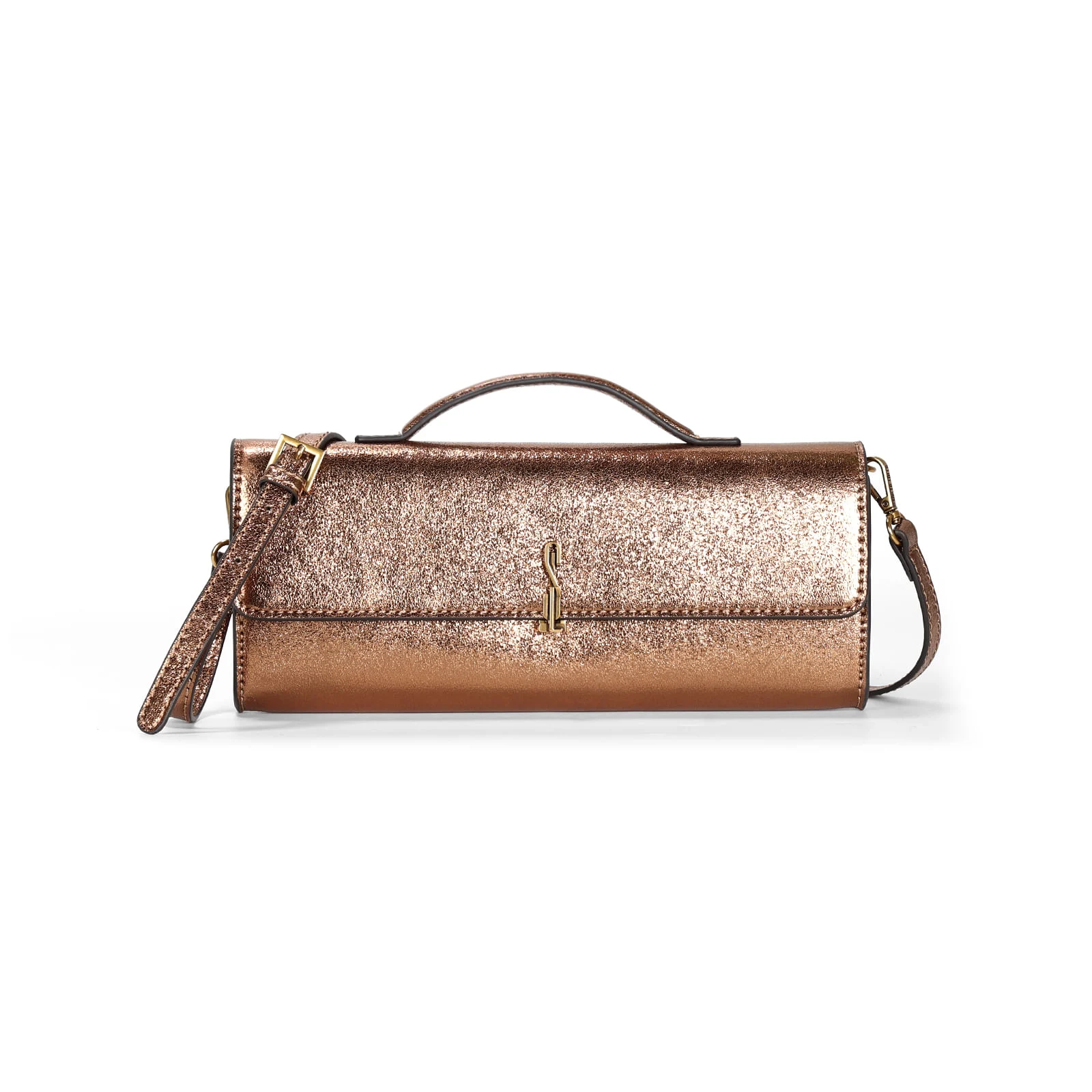 Bolsa Metalizada Bronze Duas Alças - vista 1 de 3