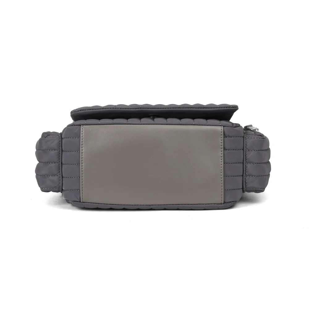 Bolsa Soft Cinza Alça De Ombro - vista 5 de 5