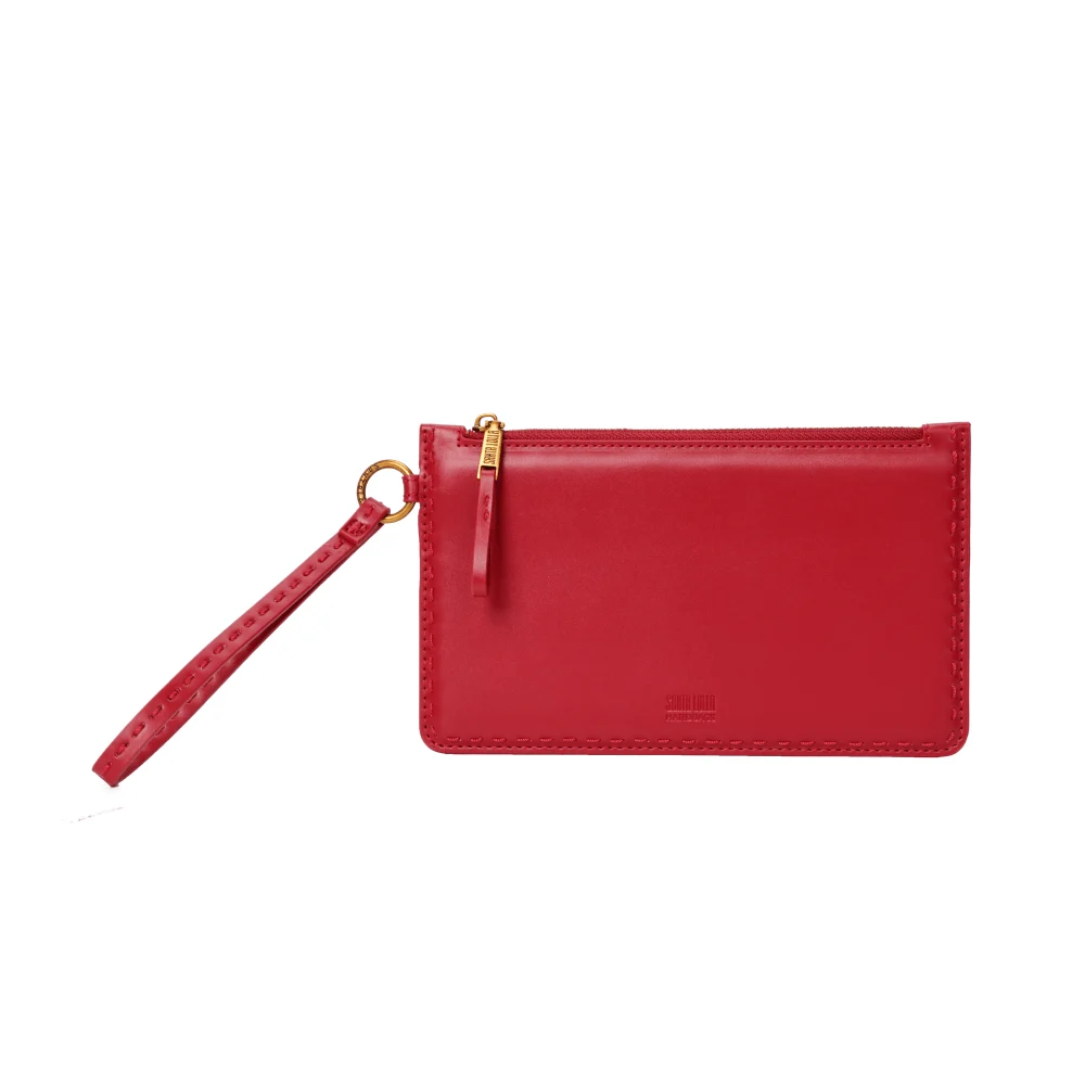 Clutch Soft Vermelha Alça De Mão - vista 1 de 6