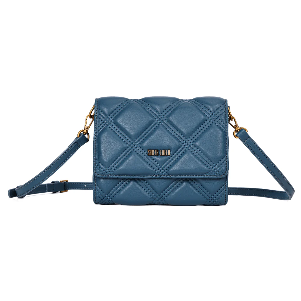Bolsa Carteira Soft Azul Pavão Alça Transversal - vista 1 de 6