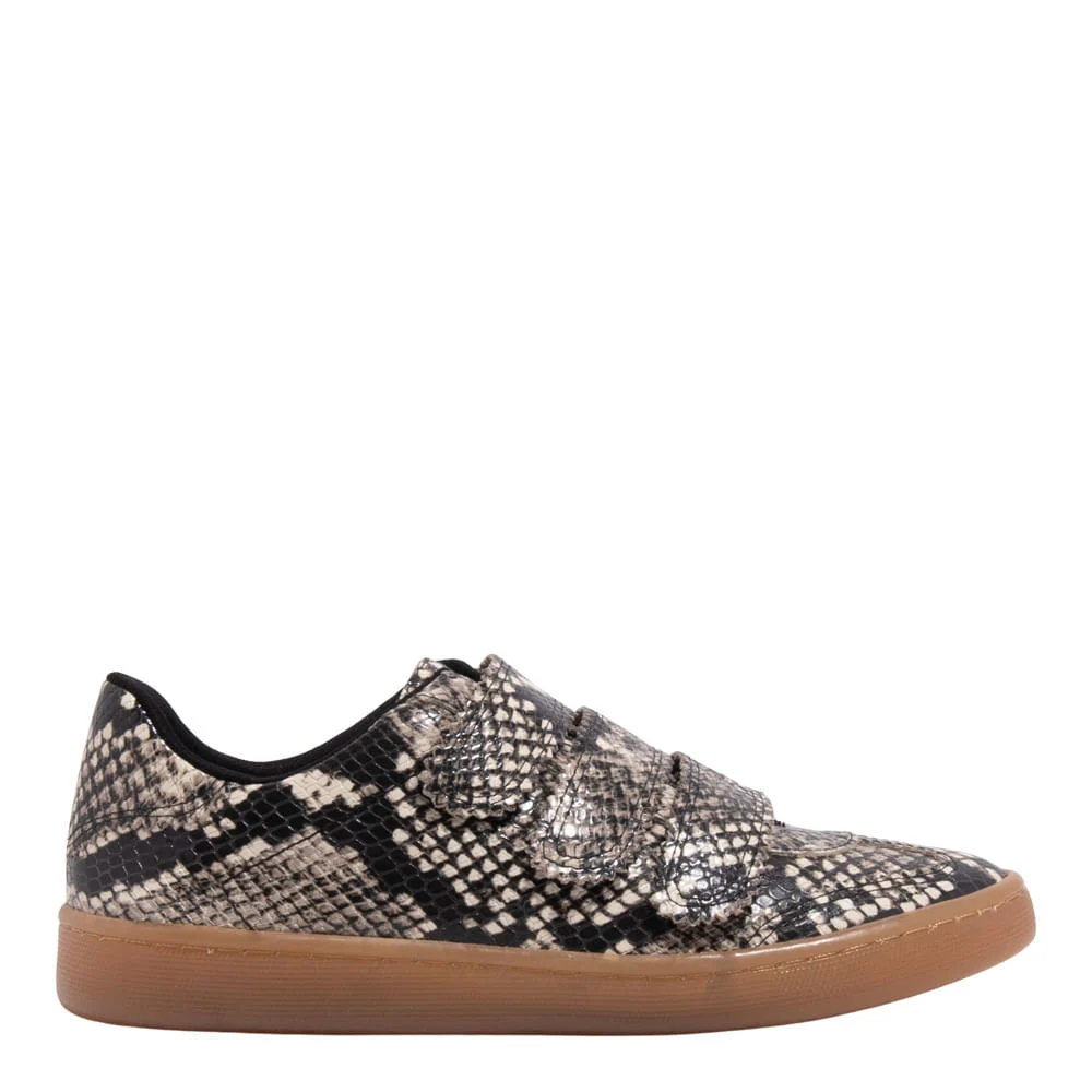 Tênis Couro Velcro Animal Print Estampa Animal Print Cobra - vista 1 de 4