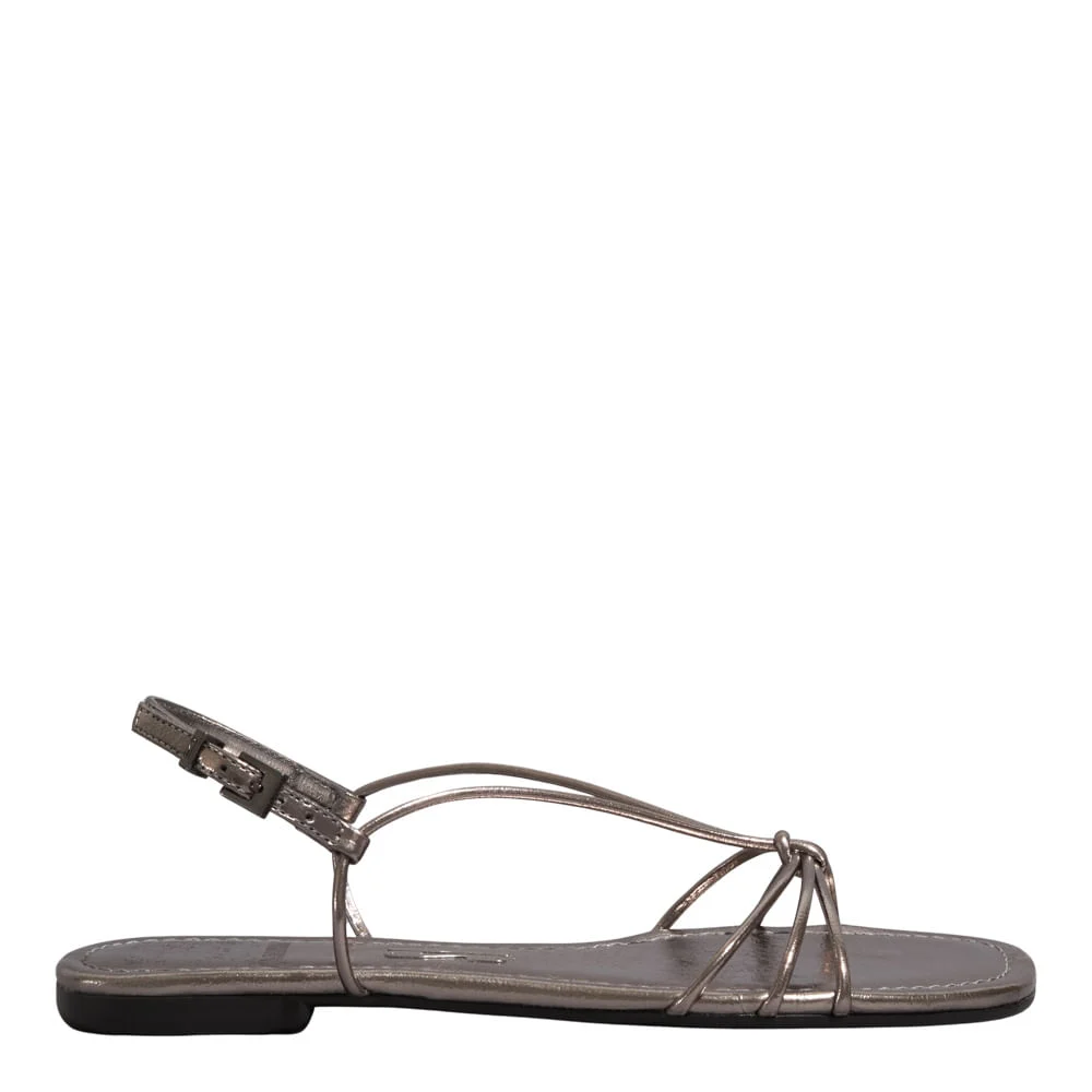 Rasteira Metalizada Cinza Pewter - vista 1 de 4