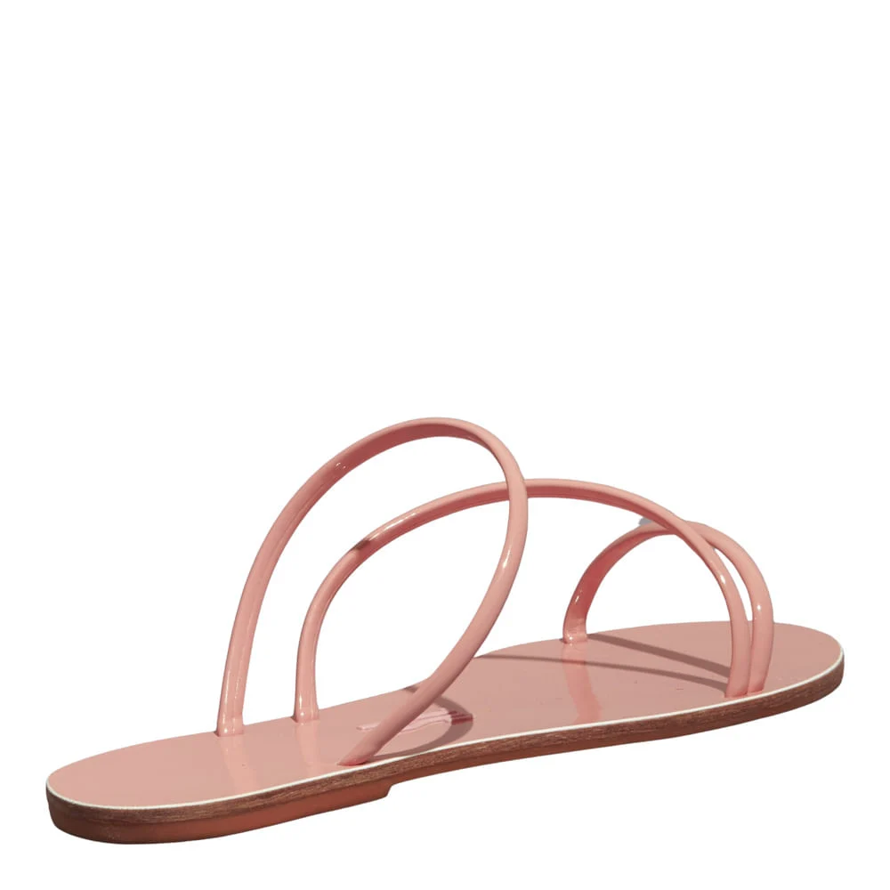 Rasteira verniz anzeli rosa san - vista 4 de 4