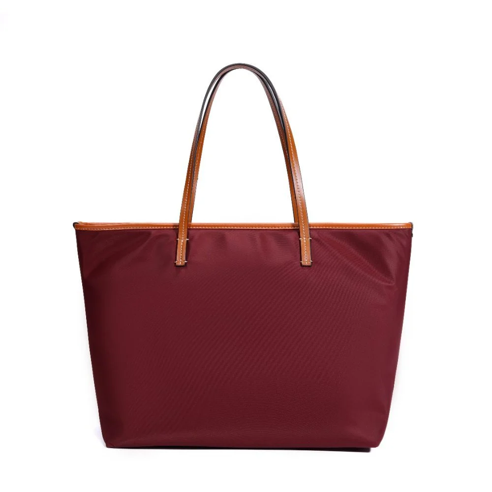 Bolsa Shopper Universitária Nylon Vermelho Ruby - vista 6 de 6