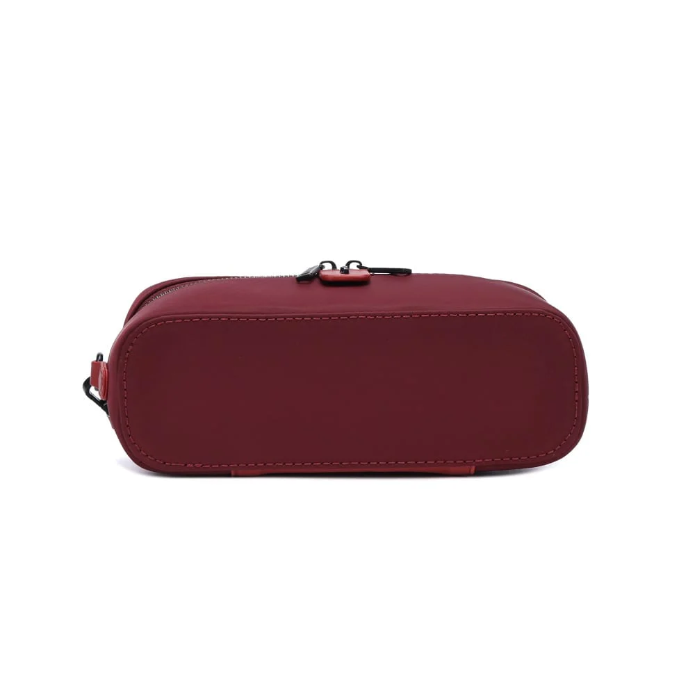 Necessaire Nylon Vermelho Ruby Alça De Mão - vista 5 de 5