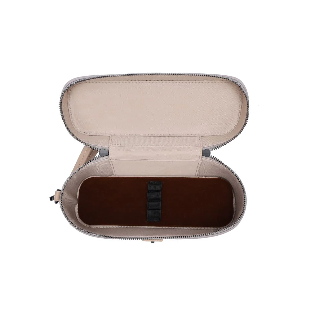 Necessaire Nylon Cinza Alça De Mão - vista 3 de 5