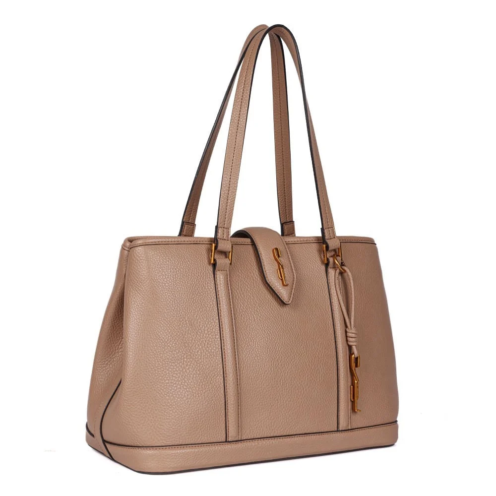 Bolsa Canvas Marrom Rustico Alça De Ombro - vista 2 de 7