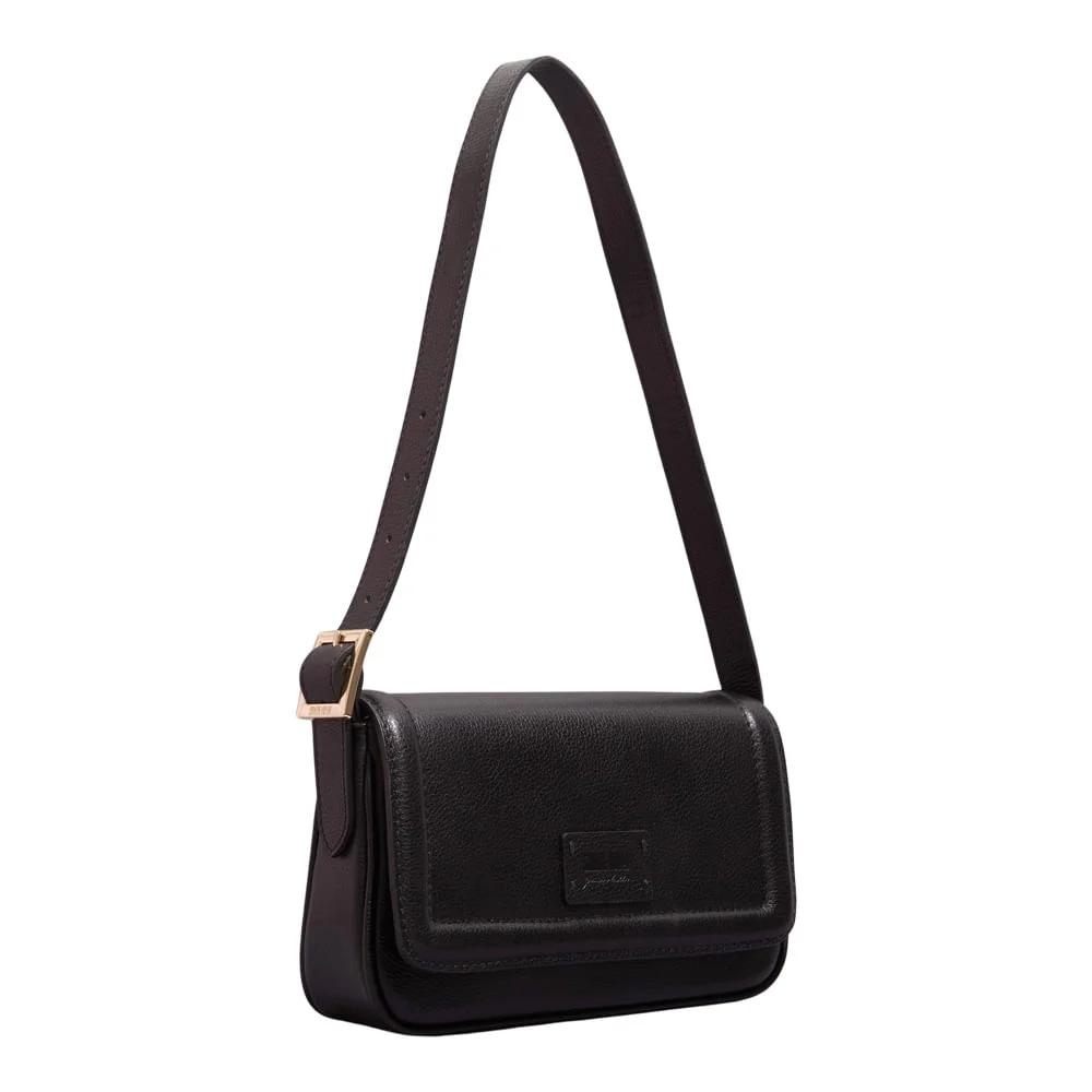 Bolsa m couro floater preto - vista 2 de 3