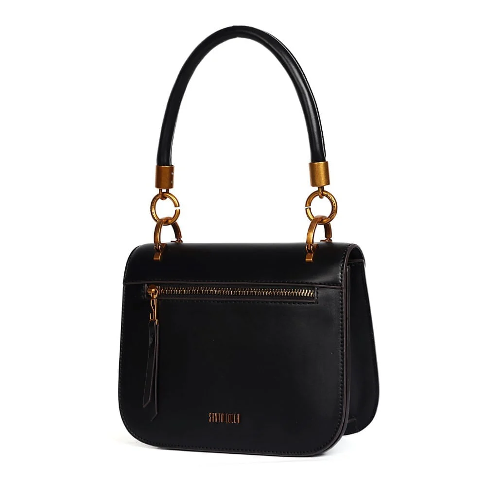 Bolsa Soft Preta Alça De Ombro - vista 4 de 9