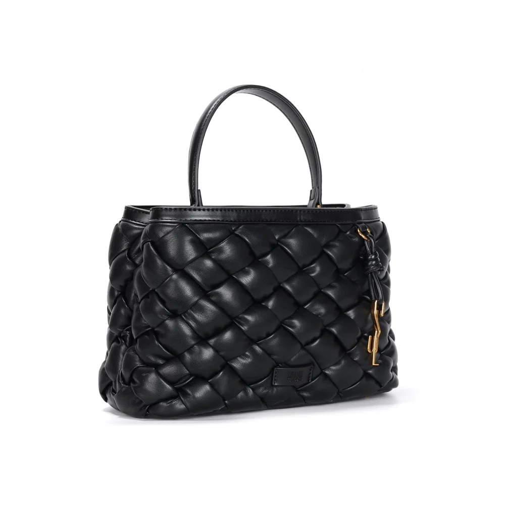 Bolsa Preta Soft Matelassê Alça Dupla - vista 2 de 3