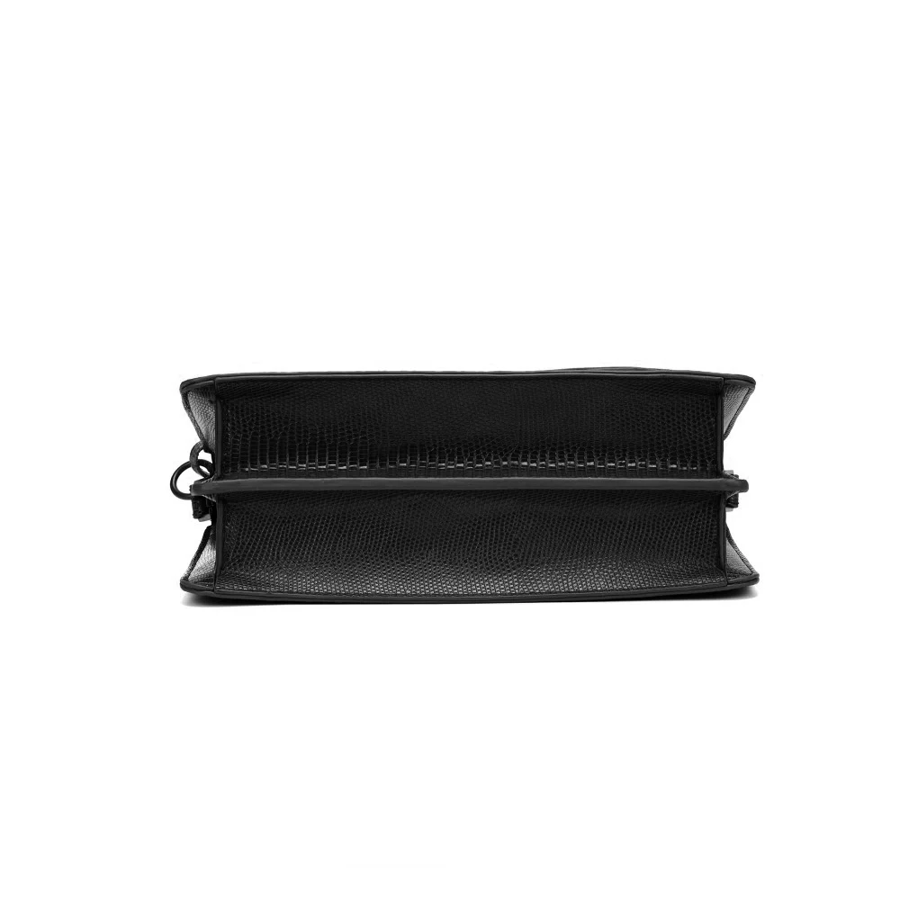 Bolsa Lizard Preta Alça Dupla - vista 5 de 5