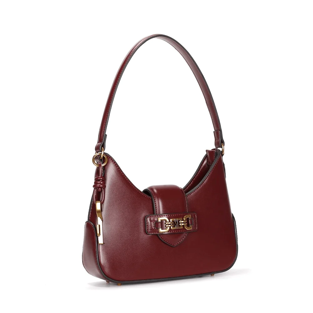 Bolsa Baguete Média Soft Liso Marsala Bridão - vista 3 de 5