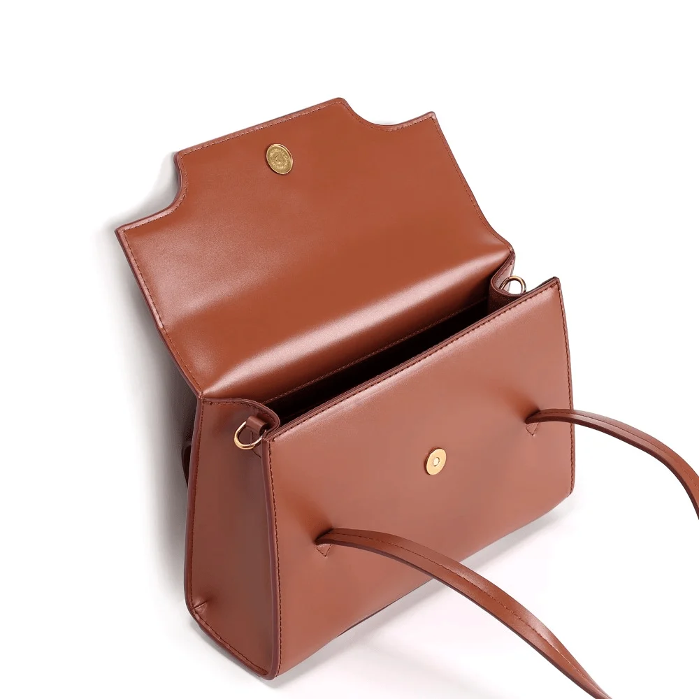 Bolsa Soft Marrom Alça Dupla - vista 3 de 4