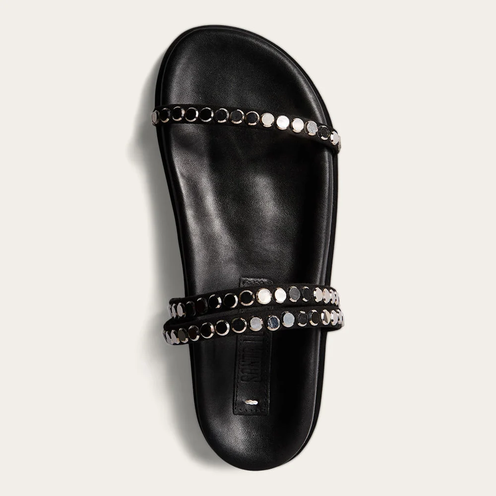 Papete Napa Soft Strass Preto - vista 3 de 3