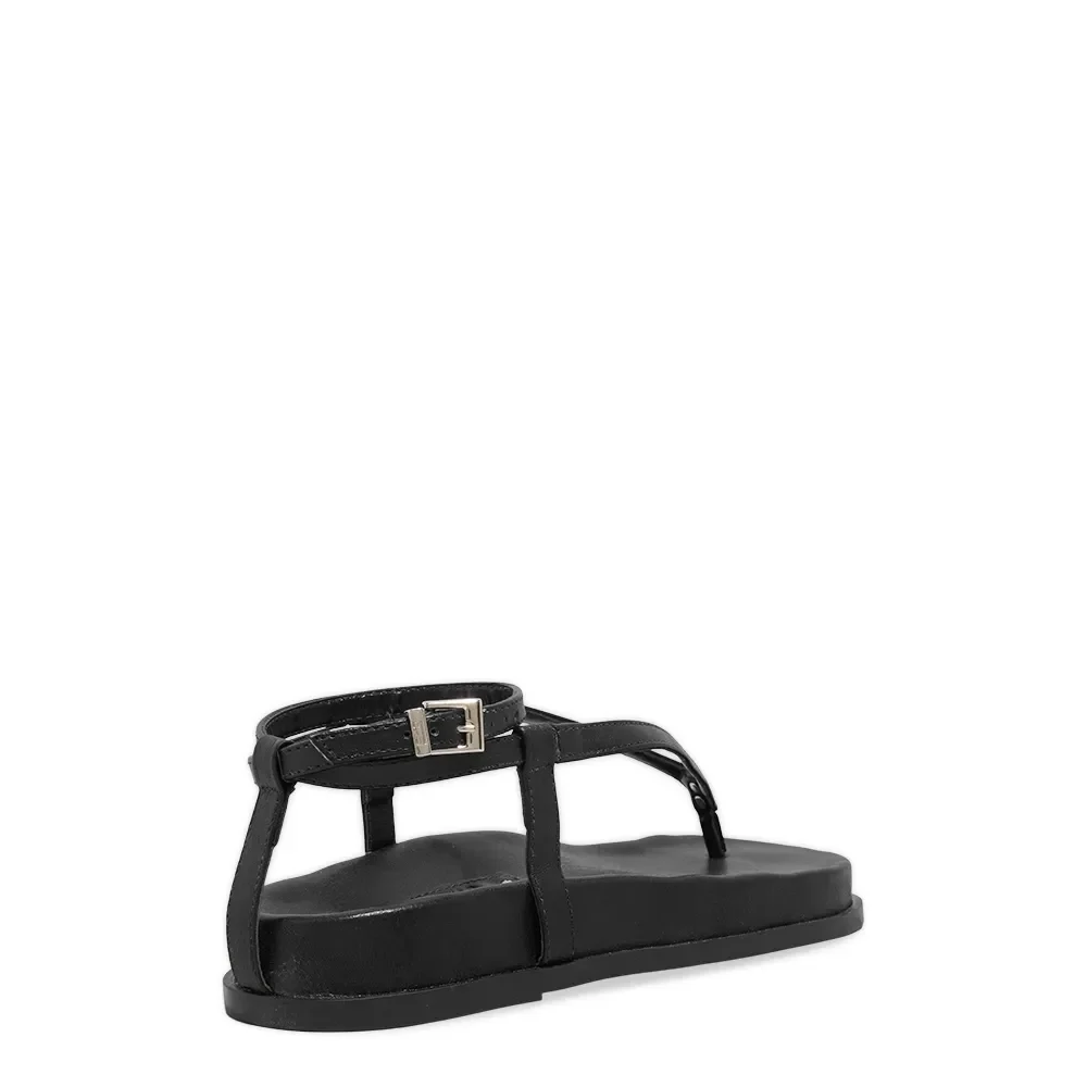Sandália Papete Napa Soft Preto - vista 3 de 4