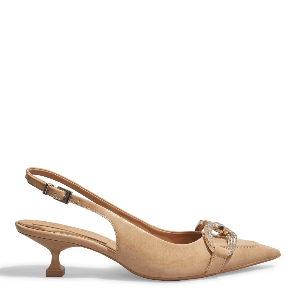 Scarpin verniz glossy light tan - vista 1 de 3