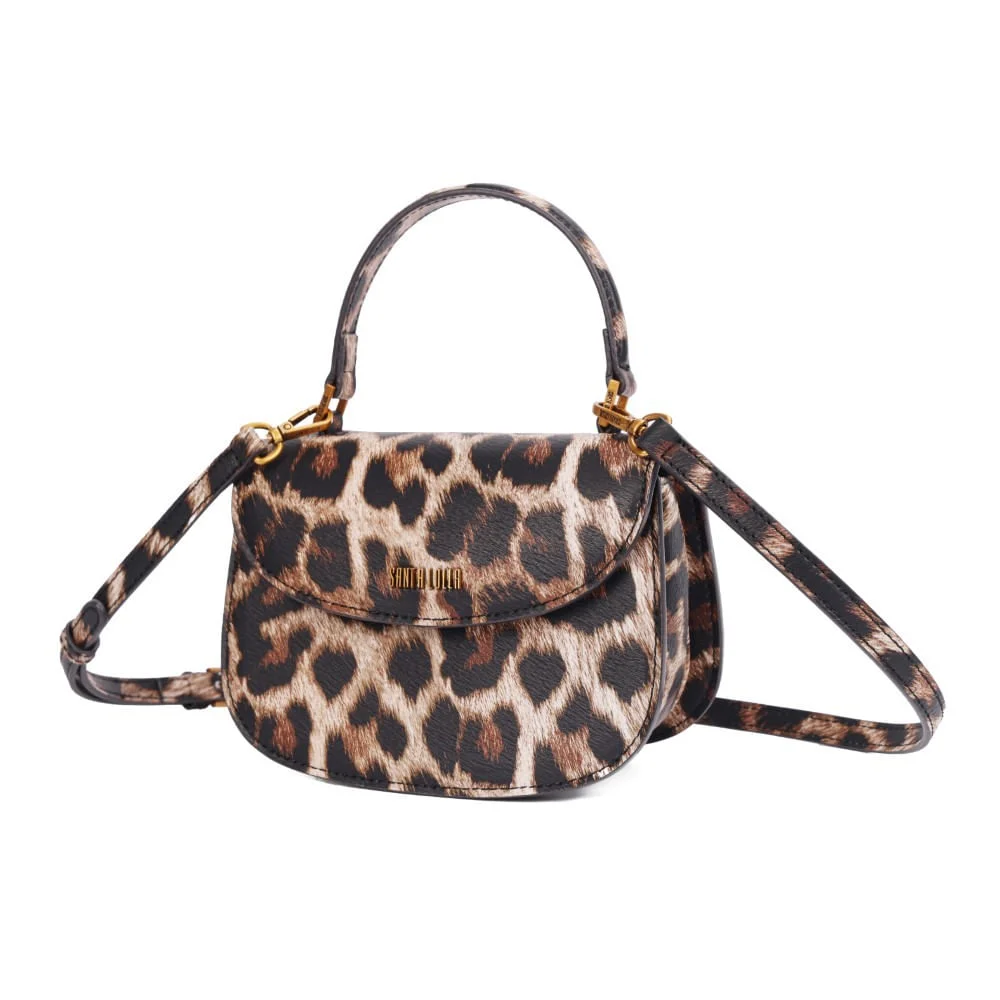 Bolsa Pequena Estampa Animal Print Onça Alça Dupla - vista 2 de 6