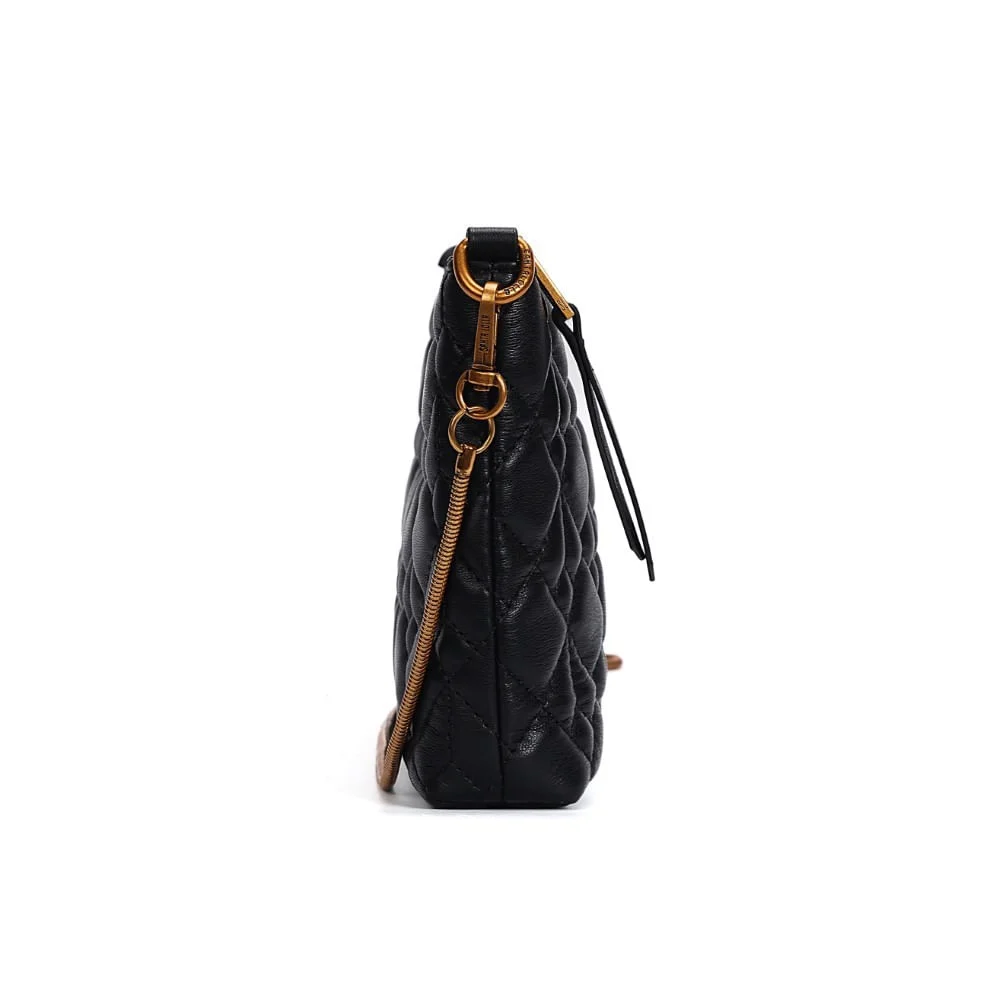 Bolsa Pequena Soft Preta Alça Transversal - vista 3 de 5