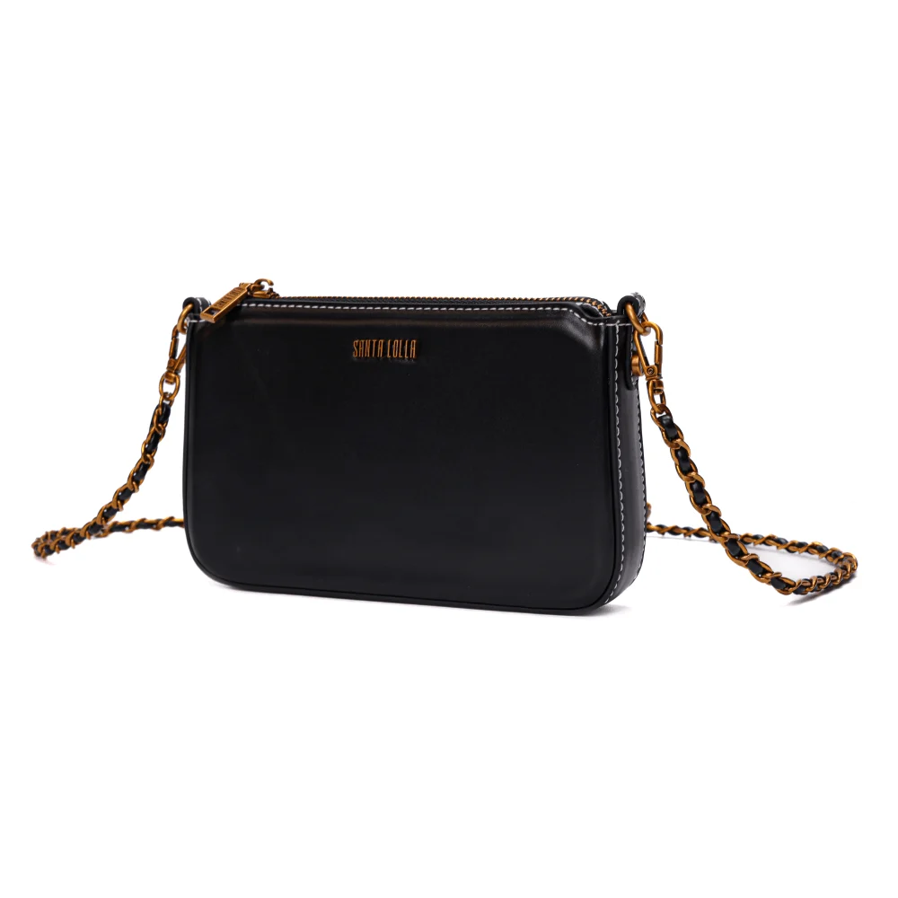 Bolsa Pequena Soft Preta Alça Transversal - vista 2 de 6