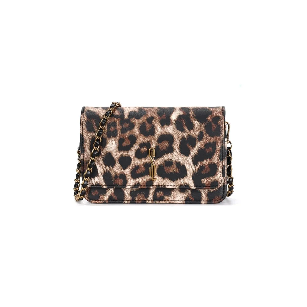 Bolsa Pequena Soft Animal Print Alça Transversal - vista 1 de 3