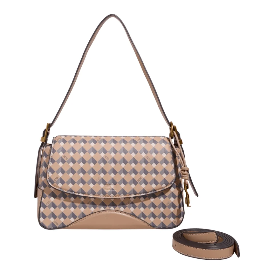 Bolsa Risco Cubos Areia - vista 5 de 5
