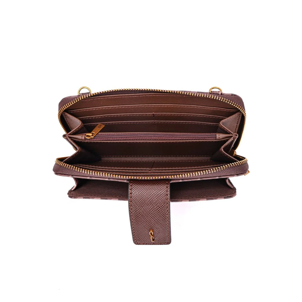 Carteira Bolsa Risco Cubos Brown - vista 4 de 6