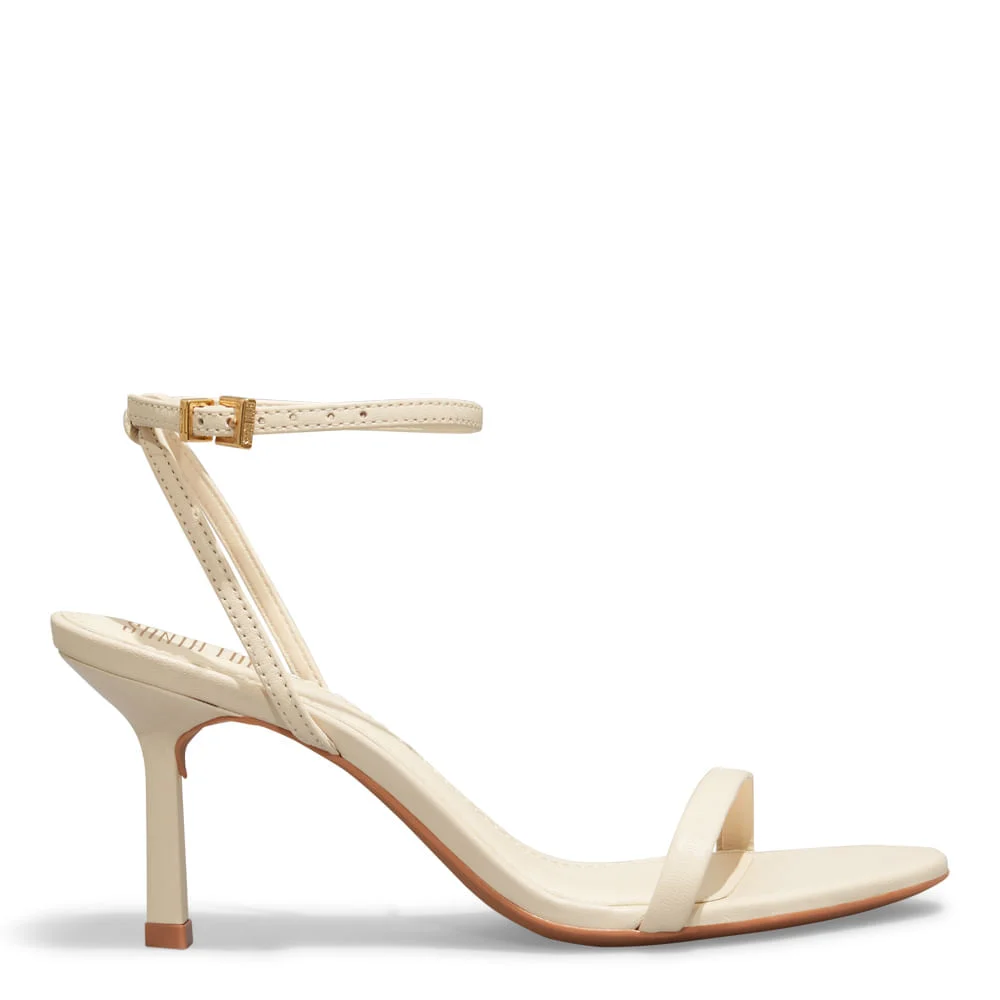 Sandália Couro Pelica Soft Off White Salto Fino - vista 1 de 3