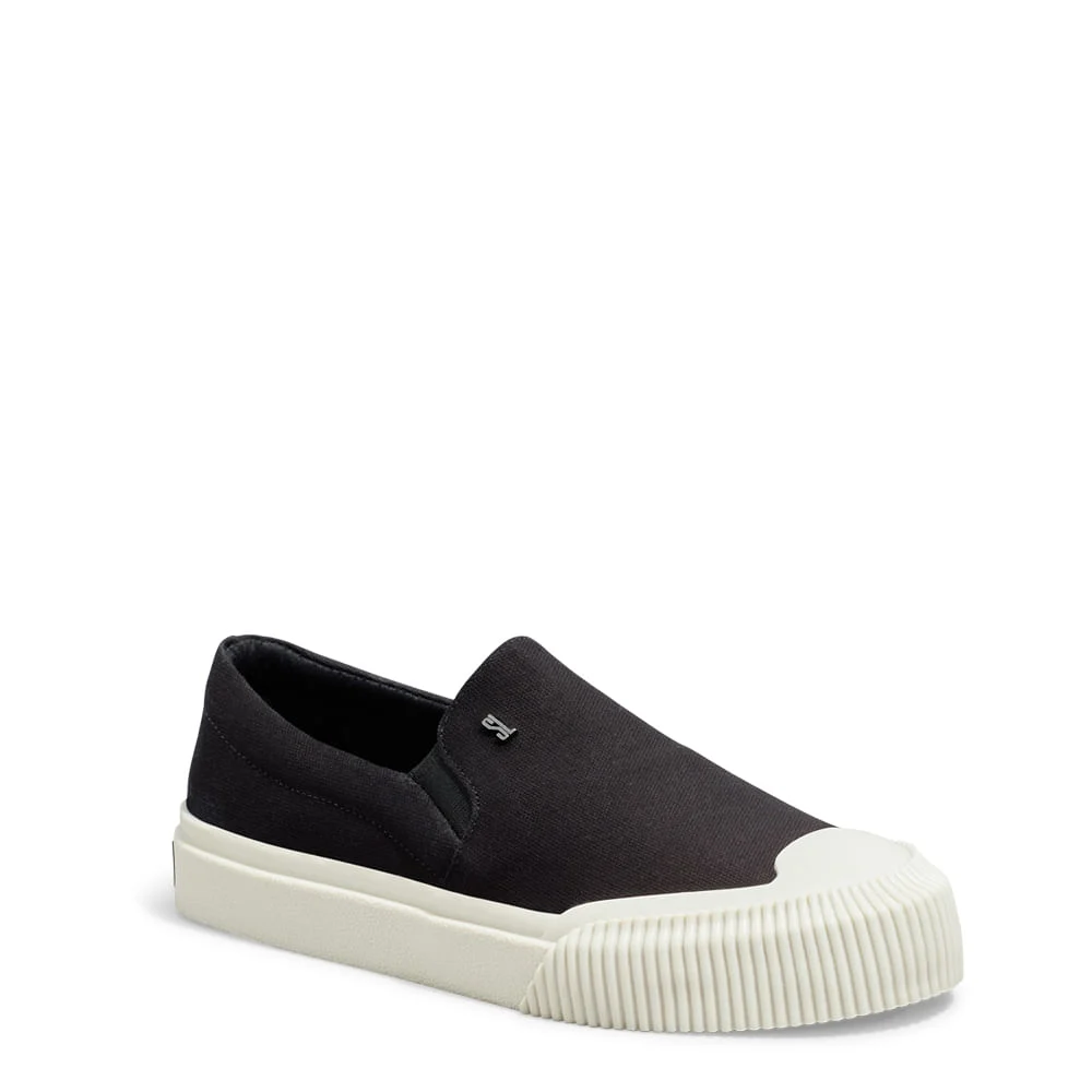 Tênis Slip On Lona Deserto Preto - vista 2 de 5