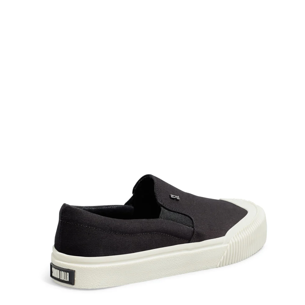 Tênis Slip On Lona Deserto Preto - vista 3 de 5