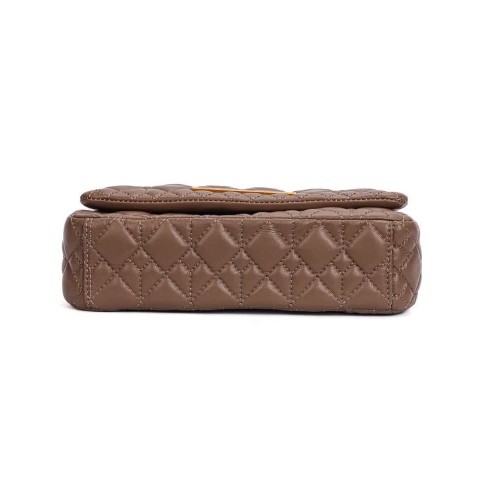 Bolsa Cinza Soft Matelassê Alça Corrente Dourada - vista 6 de 6