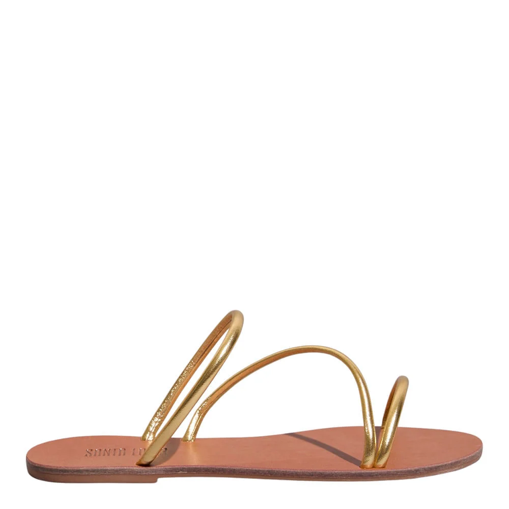 Rasteira Metalizada Ipanema Dourada - vista 1 de 4