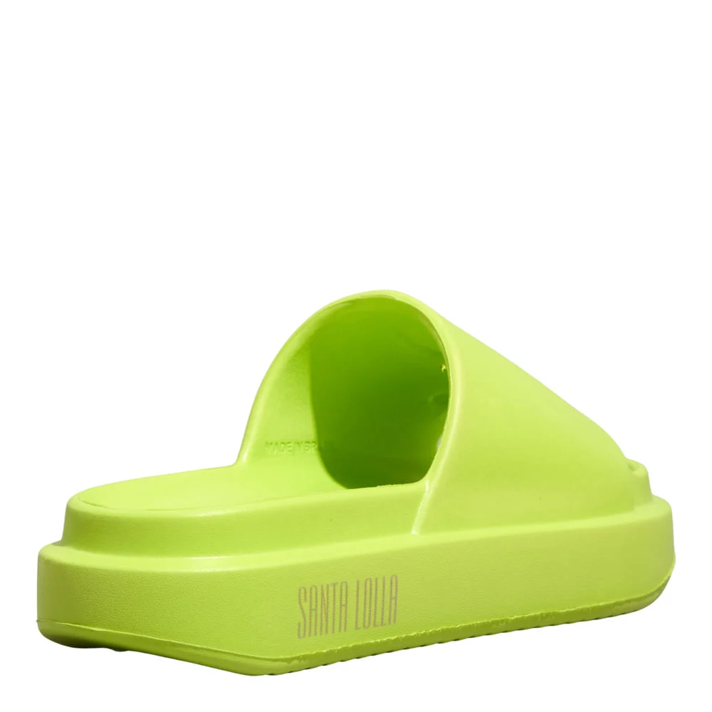 Plataforma borracha amarelo lime fluor - vista 3 de 4
