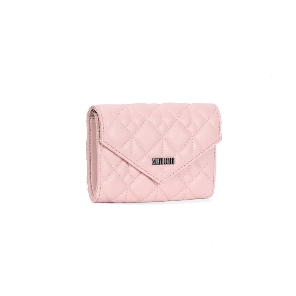 Bolsa Carteira Envelope Soft Rosa Claro Alça Transversal - vista 2 de 3