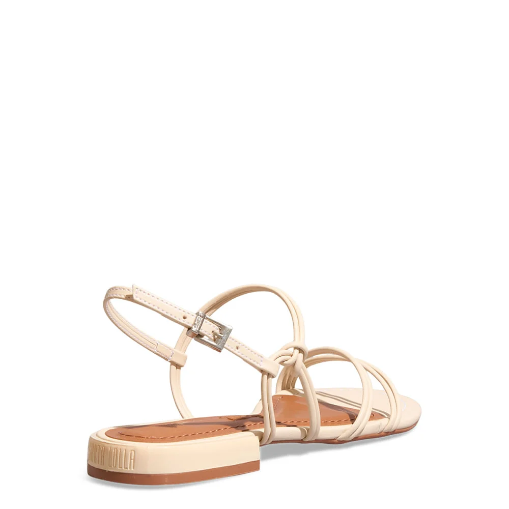 Sandália Rasteira Napa Soft Creme - vista 3 de 4