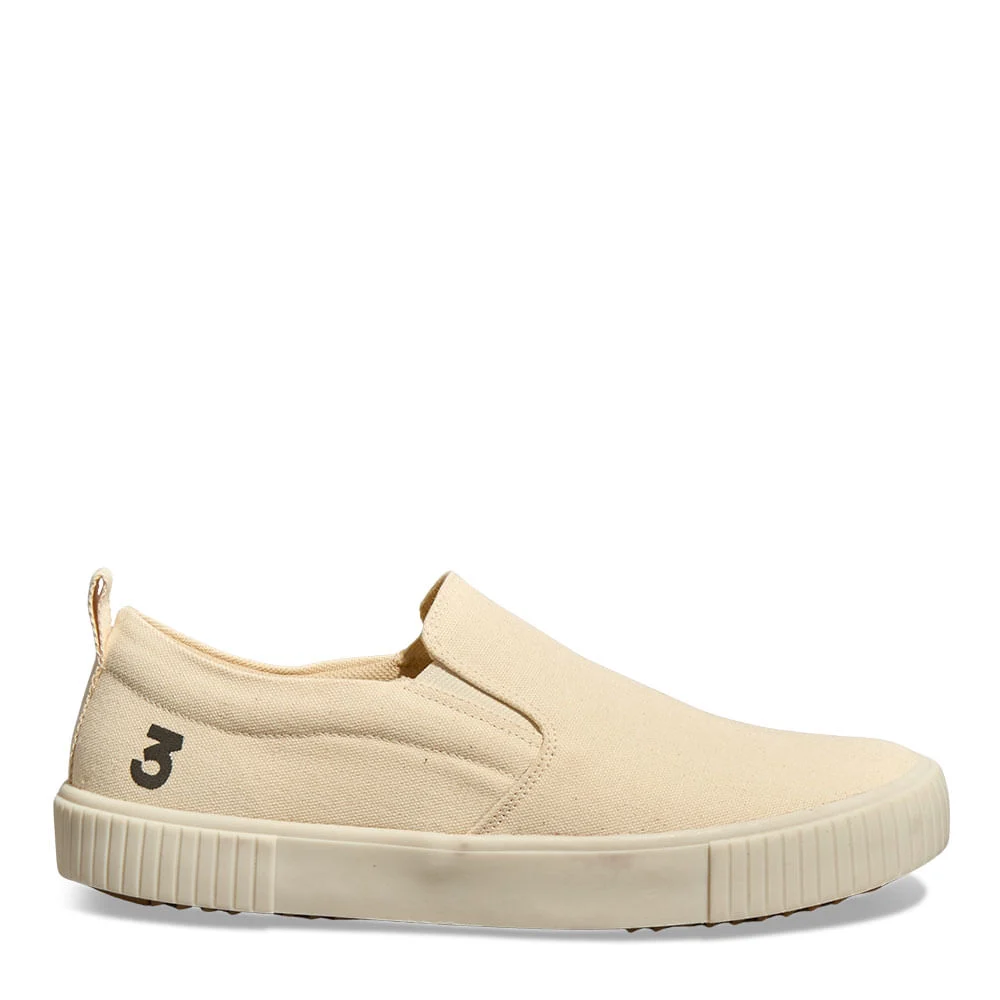 Tênis Slip On Masculino Lona Deserto Bege - vista 1 de 4