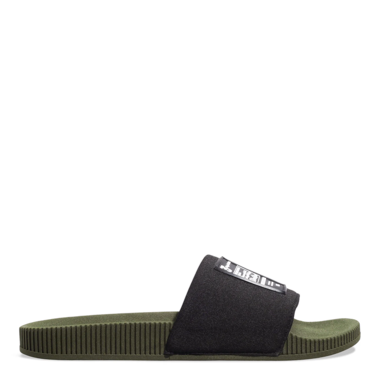 Chinelo Slide Masculino Borracha Verde Militar - vista 1 de 4