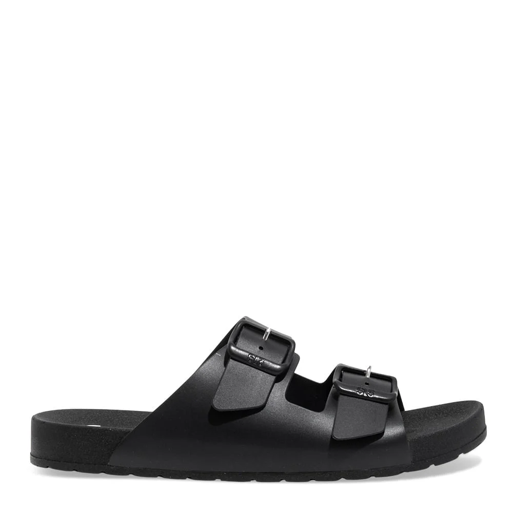 Chinelo Slide Fivela Masculino Borracha Preto - vista 1 de 3