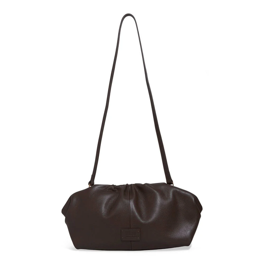 Clutch Couro Floater Marrom Dark Cocoa - vista 1 de 3