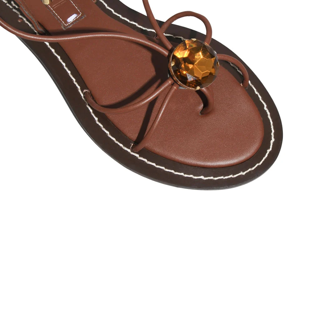 Rasteira Napa Soft Terra - vista 5 de 5