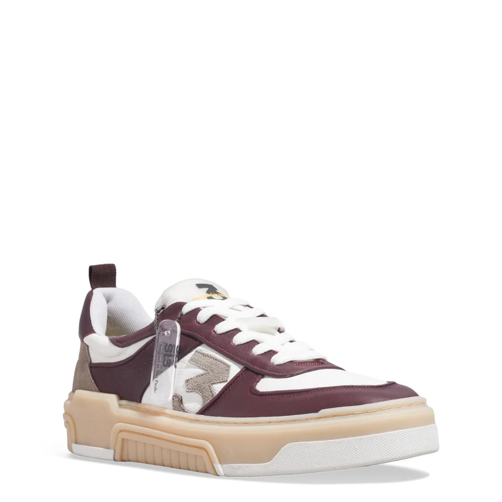 Tênis Masculino Napa Plume Vermelho Jabuticaba - vista 2 de 4