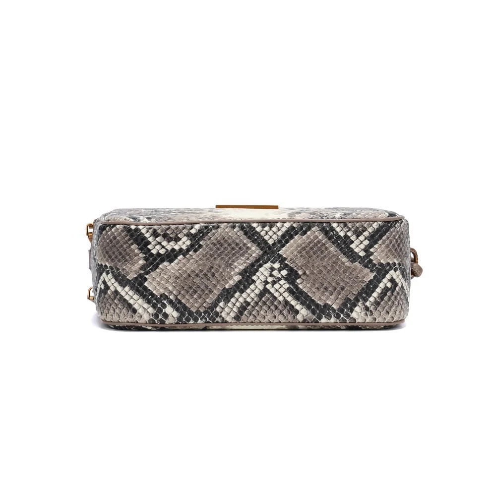 Bolsa Estampa Animal Print Cobra Alça Gorgurão Transversal - vista 4 de 5