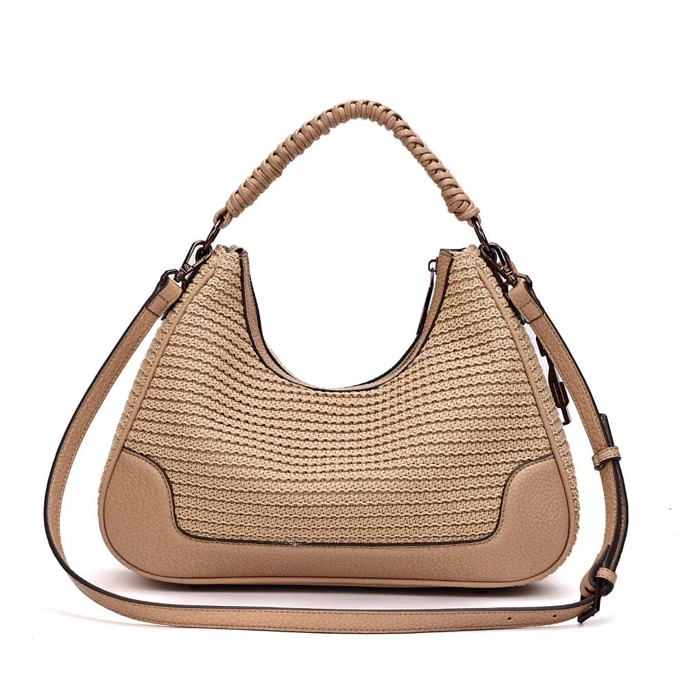 Bolsa Hobo Tramado Alça Dupla - vista 5 de 7