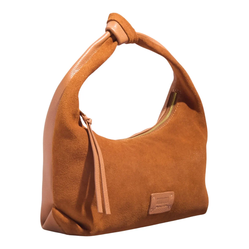 Bolsa M Couro Camurça Safari - vista 2 de 3