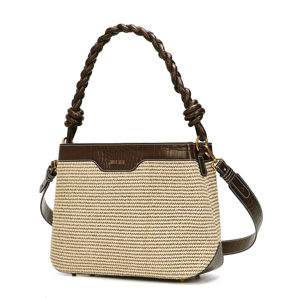 Bolsa G Tramado Dark Brown - vista 3 de 7