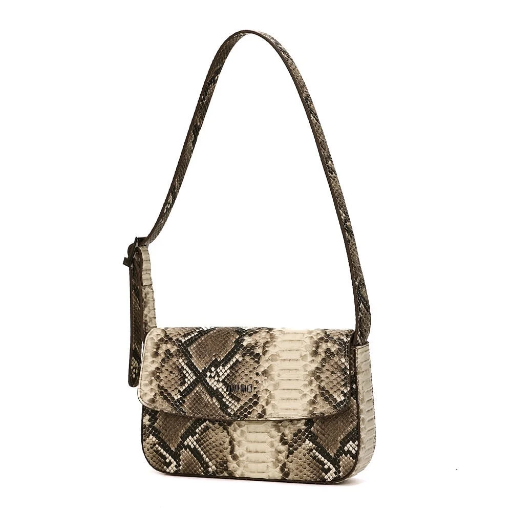 Bolsa Estampa Animal Print Cobra Alça Ombro - vista 2 de 6